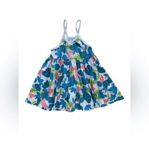 Tea Collection Size 2 Hibiscus Floral Tank Dress